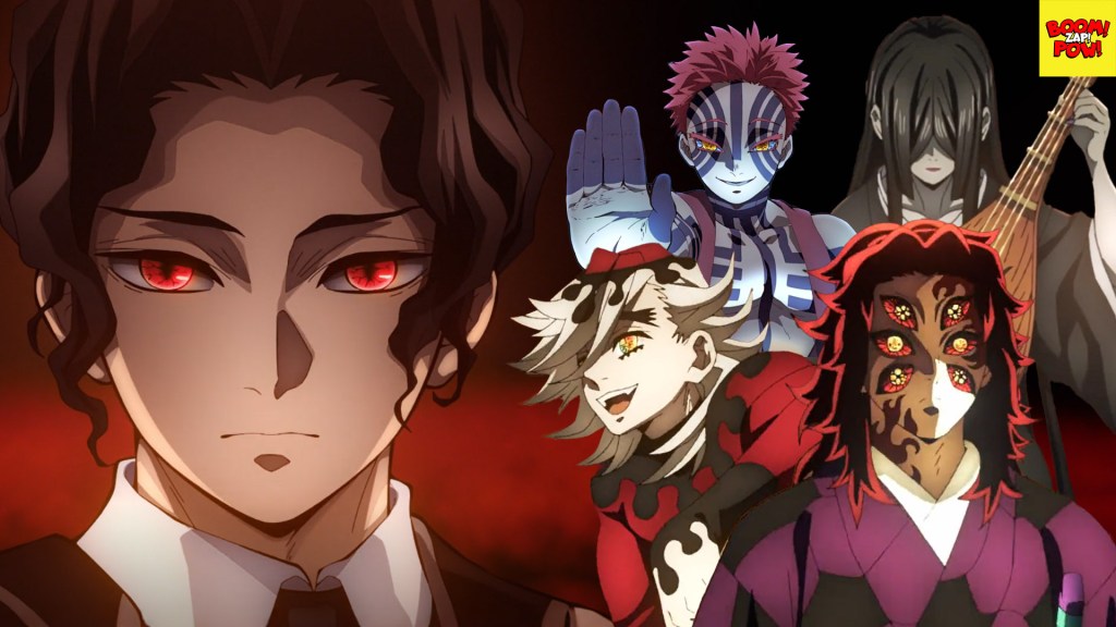 Demon Slayer: Hashira Training Arc Synopsis, Voice Cast, and Theme Song 3 Muzan and Upper Moons from Demon Slayer: Hashira Training arc