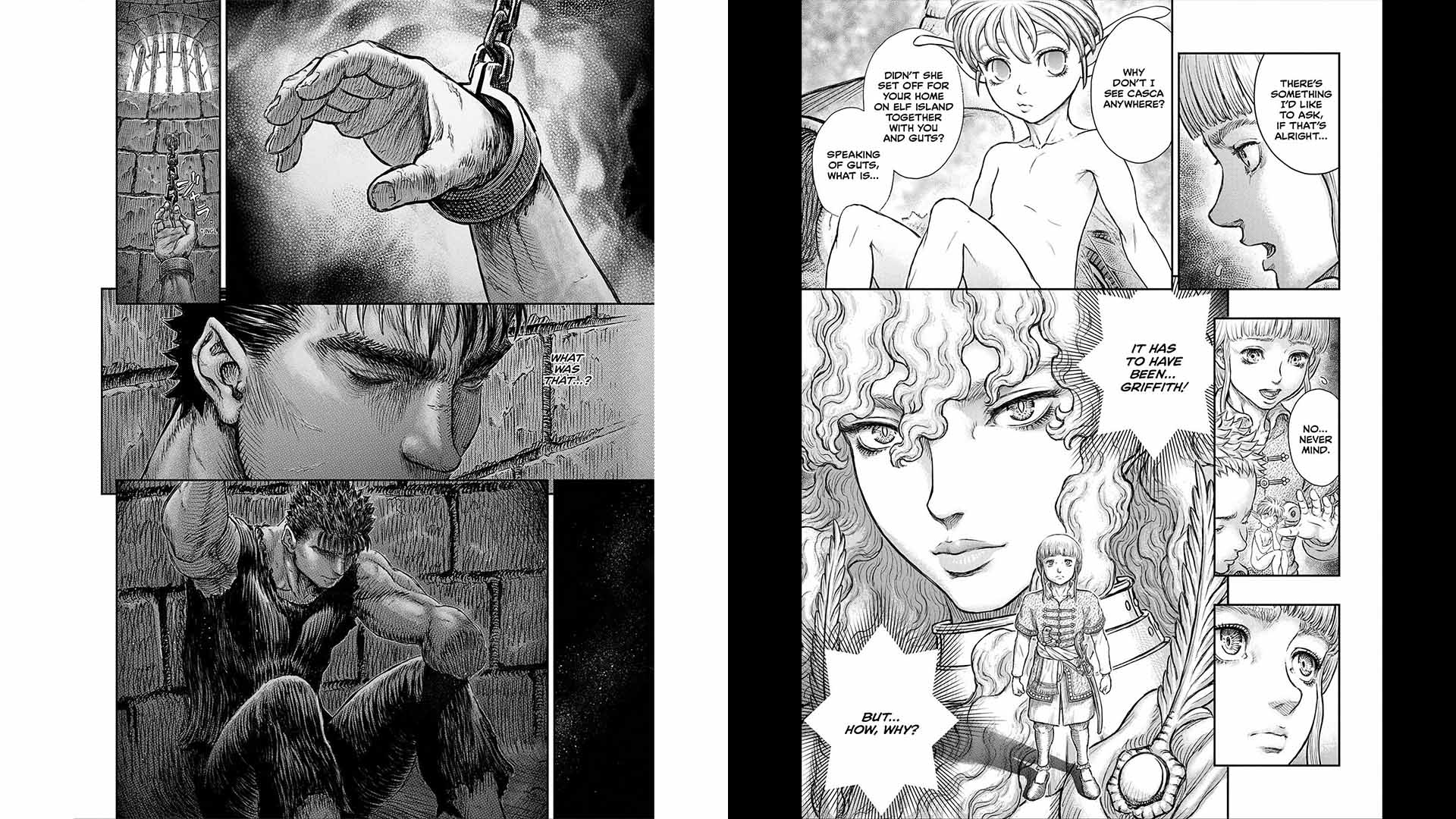 Berserk Chapter 376 & 377: Black Swordsman's Struggle Continues