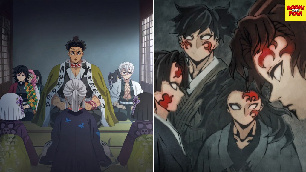First Episode of Demon Slayer Hashira Training Arc is Finally Here 3 Hashira meeting and the marks in Demon Slayer Hashira Training arc