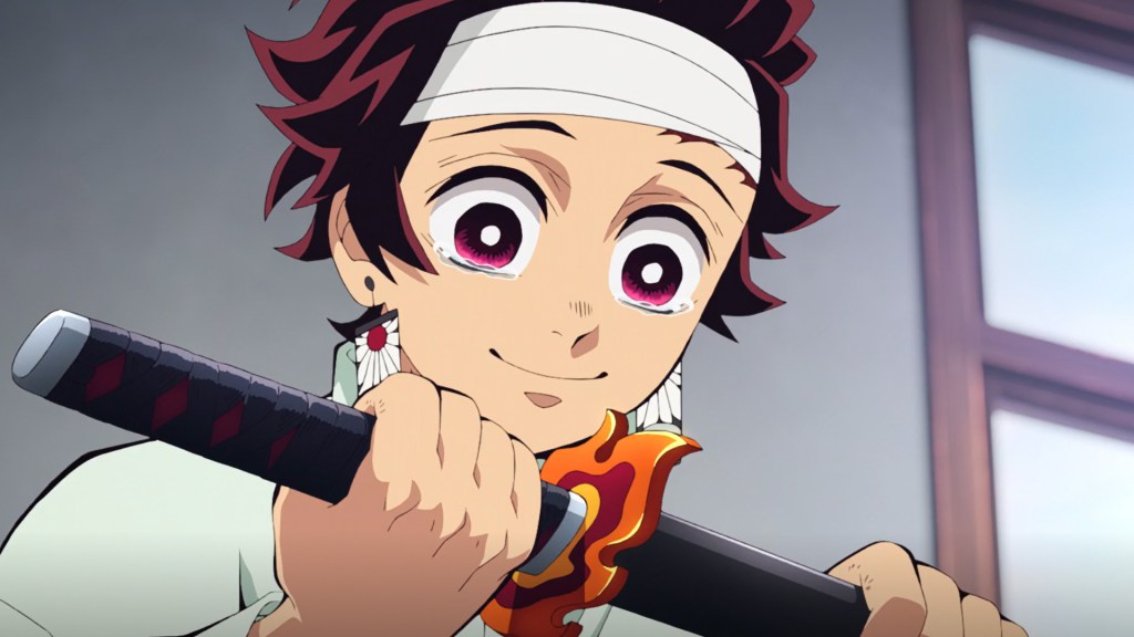 First Episode of Demon Slayer Hashira Training Arc is Finally Here 6 Tanjiro holding Rangoku's sword guard