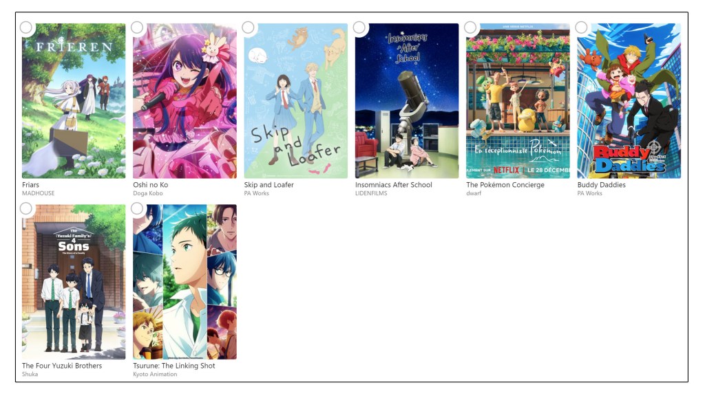 Les Daruma 2024 Best Slice of Life anime