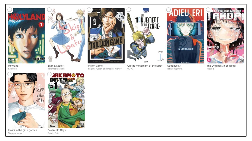 Les Daruma 2024 Best Manga