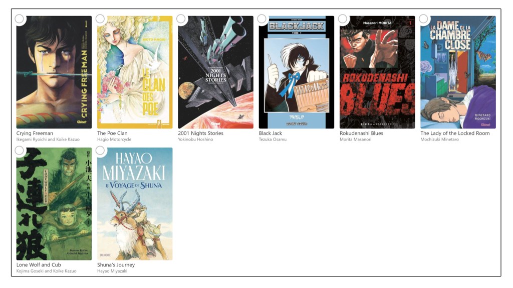 Les Daruma 2024 Heritage manga