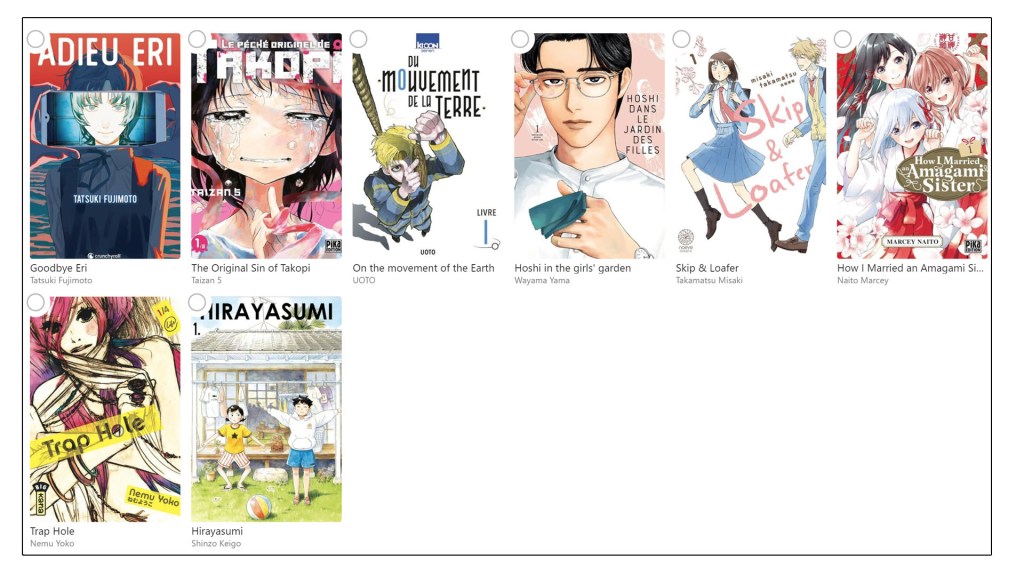 Les Daruma 2024 Best New Manga