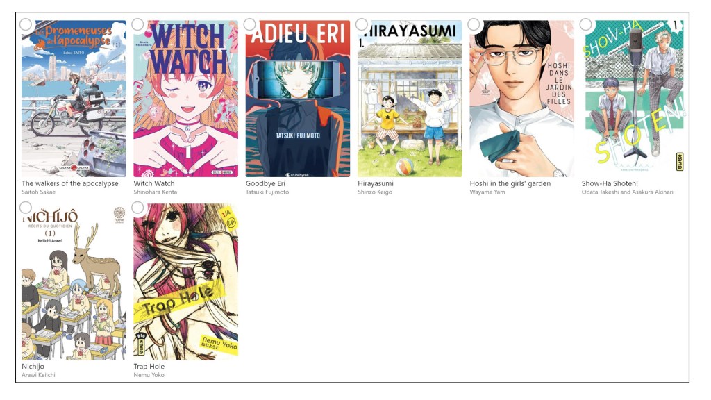 Les Daruma 2024 Best Slice of Life manga