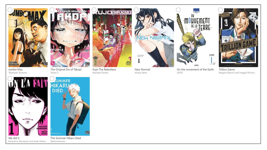 Les Daruma 2024 Best Suspense Manga