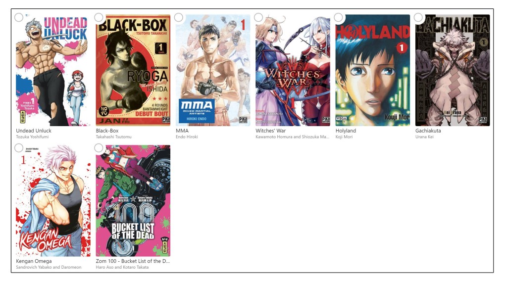 Les Daruma 2024 Best Action Manga