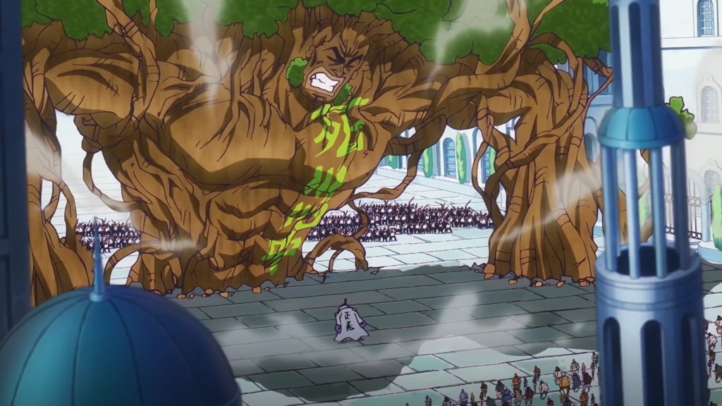 One Piece Episode 1119: What's The Truth Behind Poneglyphs And The Letter 'D'? 5 One Piece episode 1119 Fujitora vs Ryokugyu