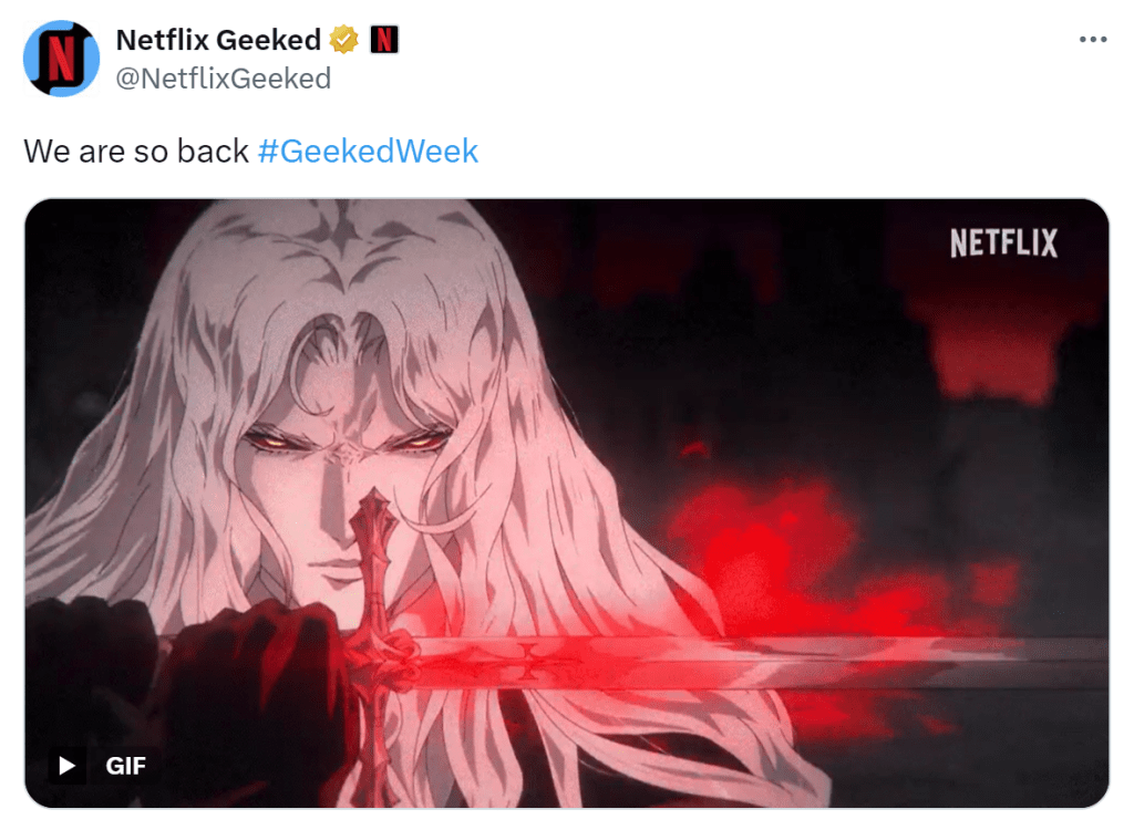 Alucard Returns in Castlevania Nocturne Season 2! Shocking New Plot Revealed for 2025 Premiere 3 Netflix Geeked 2024 Twitter post