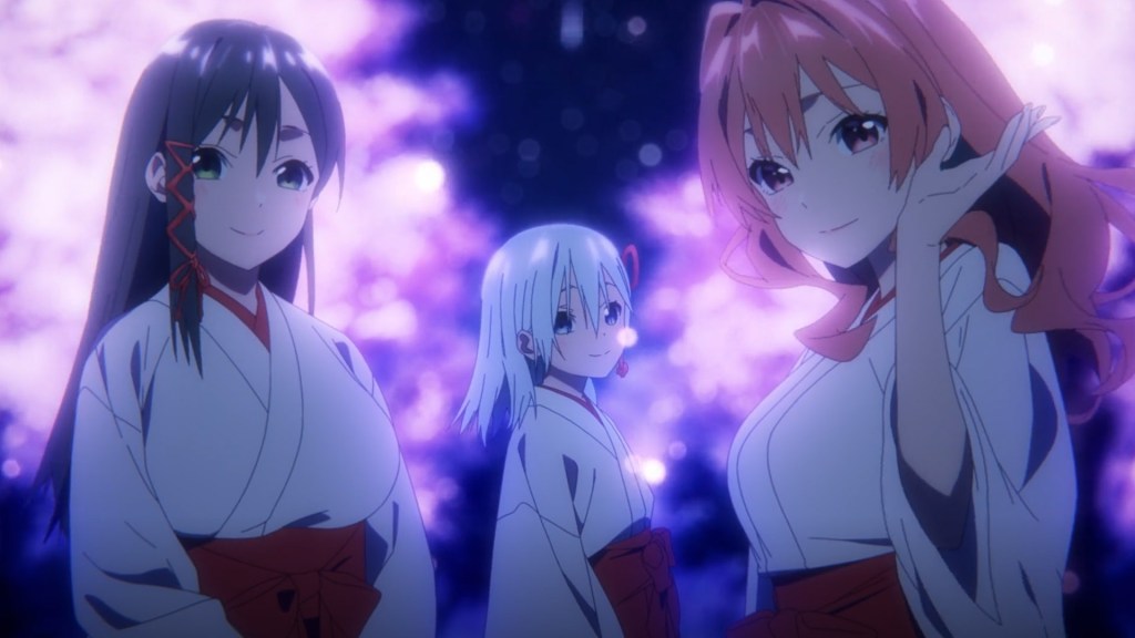 Tying the Knot with an Amagami Sister Episode 1 Review 4 Tying the Knot with an Amagami Sister star shower