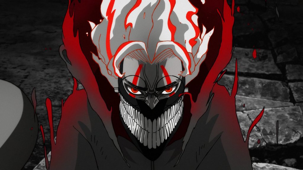 Momo Ayase's Psychic powers and Turbo Granny's Curse fuel Ken Takakura's Incredible Transformation in Epic Space Alien Showdown in Dandadan Episode 2 4 Ken Takakura's Turbo Granny Hybrid form in Dandadan episode 2