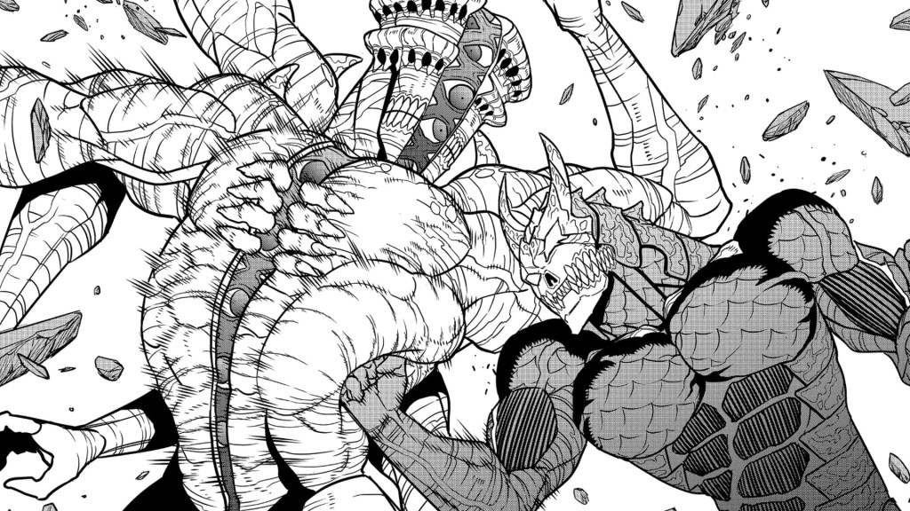 Kaiju No. 8 Chapter 120 Unleashes Kafka Hibino's Incredible Transformation 3 Kaiju No. 8 120 Kafka Hibino vs Kaiju No. 9