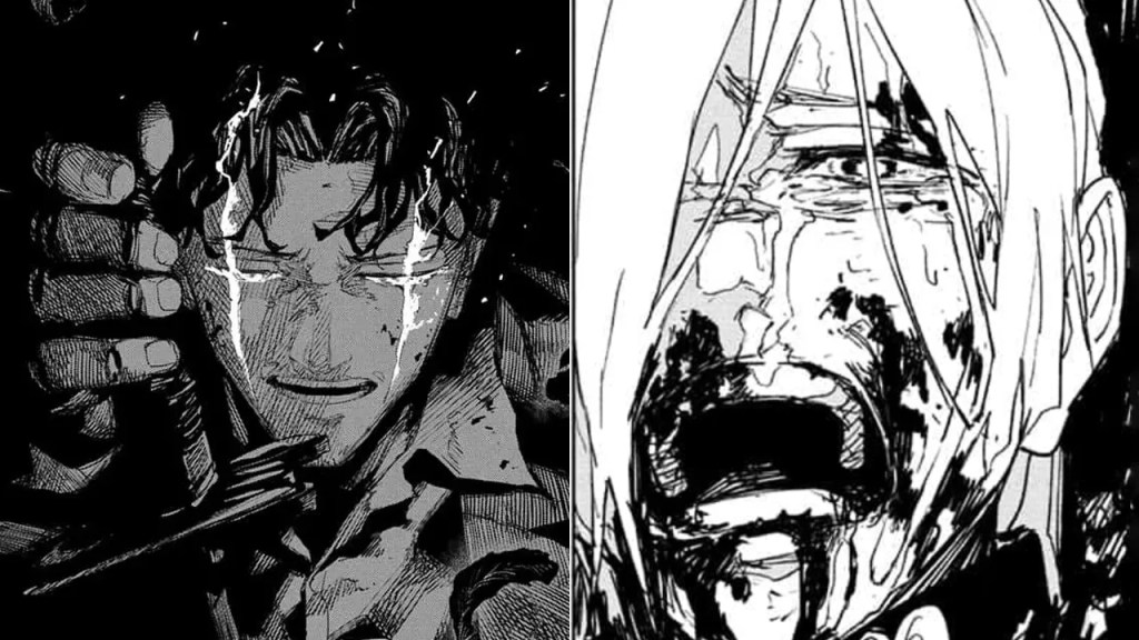 Samura’s Suzaku Turns the Tide Against Hiruhiko in Kagurabachi Chapter 77 2 Kagurabachi Chapter 77 Samura and Hiruhiko