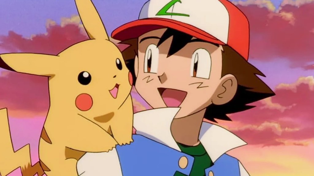 Anime Companions Pikachu and Ash