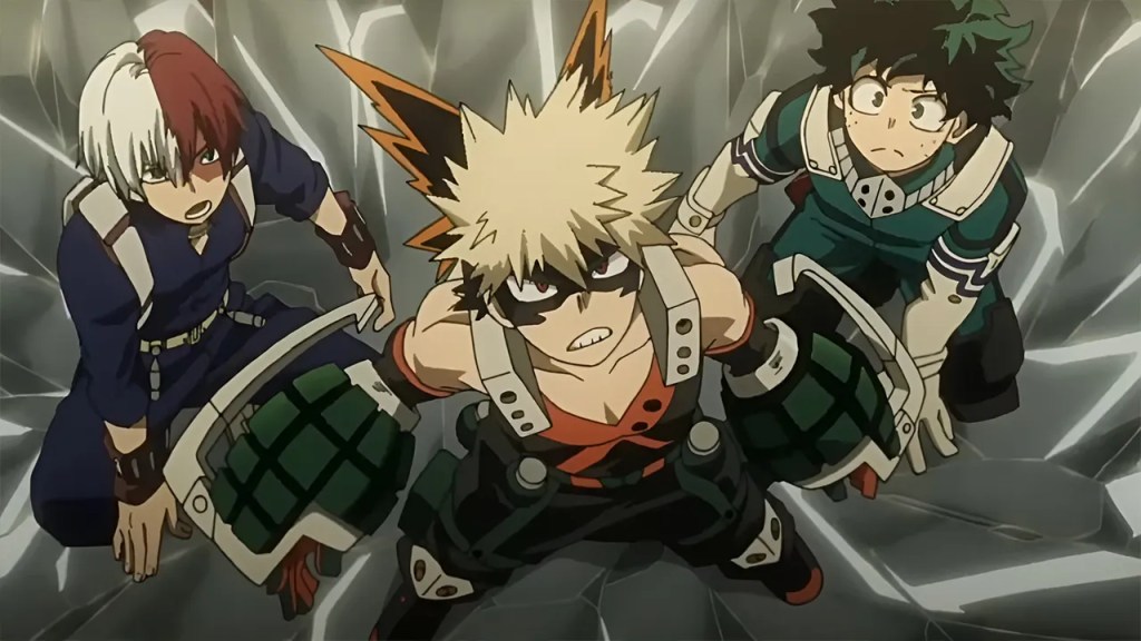 Unmatched Anime Trios That Redefined Bonds and Battles 6 Anime Trio Midoriya, Bakugo, and Todoroki MHA