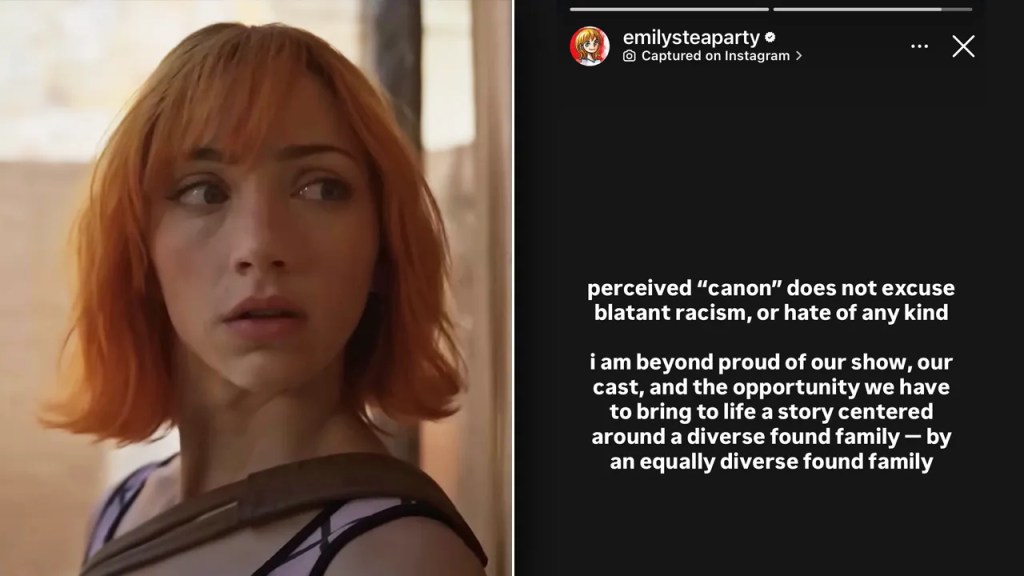 One Piece Team Stands Tall Against Racist Backlash Over Vivi’s Casting of Charithra Chandran 2 Emily Rudd's comment on Backlash Over Vivi’s Casting of Charithra Chandran