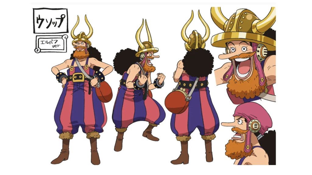 One Piece Elbaf Arc 2026 Usopp character design and outfit