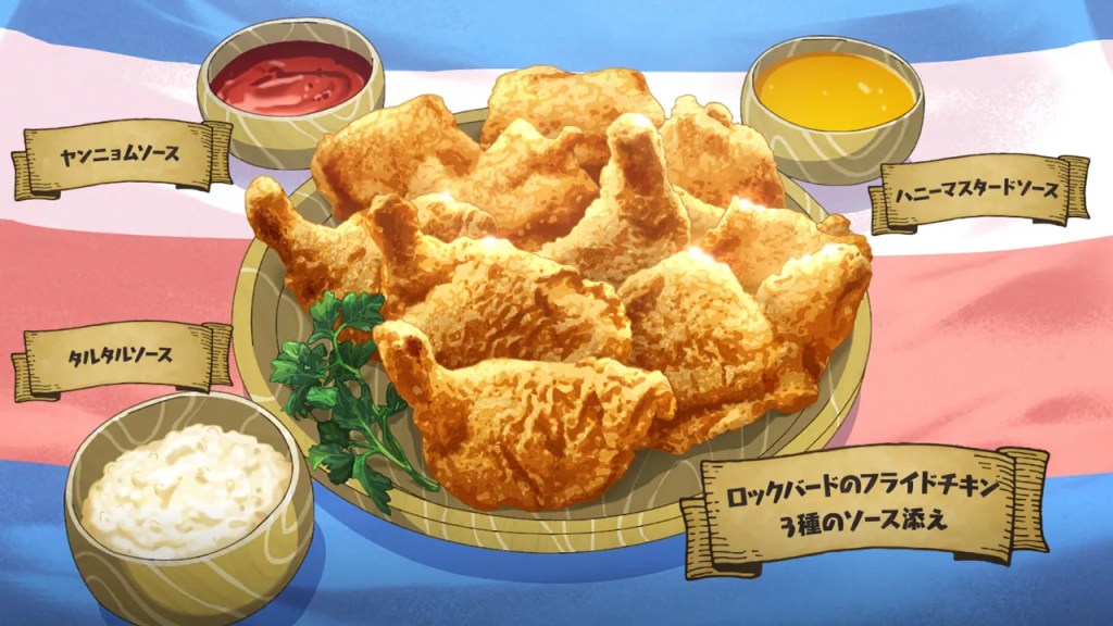 Fried Food Party and Rock Bird Nabeyaki Udon Recipes in Campfire Cooking in Another World Season 2 Ep 5 4 Campfire Cooking in Another World With My Absurd Skill Season 2 Episode 5 Dishes Rock Bird Fried Chicken with 3 Sauces