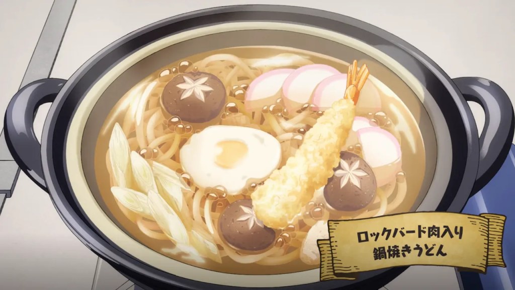 Fried Food Party and Rock Bird Nabeyaki Udon Recipes in Campfire Cooking in Another World Season 2 Ep 5 5 Campfire Cooking in Another World With My Absurd Skill Season 2 Episode 5 Dishes Rock Bird Nabeyaki Udon