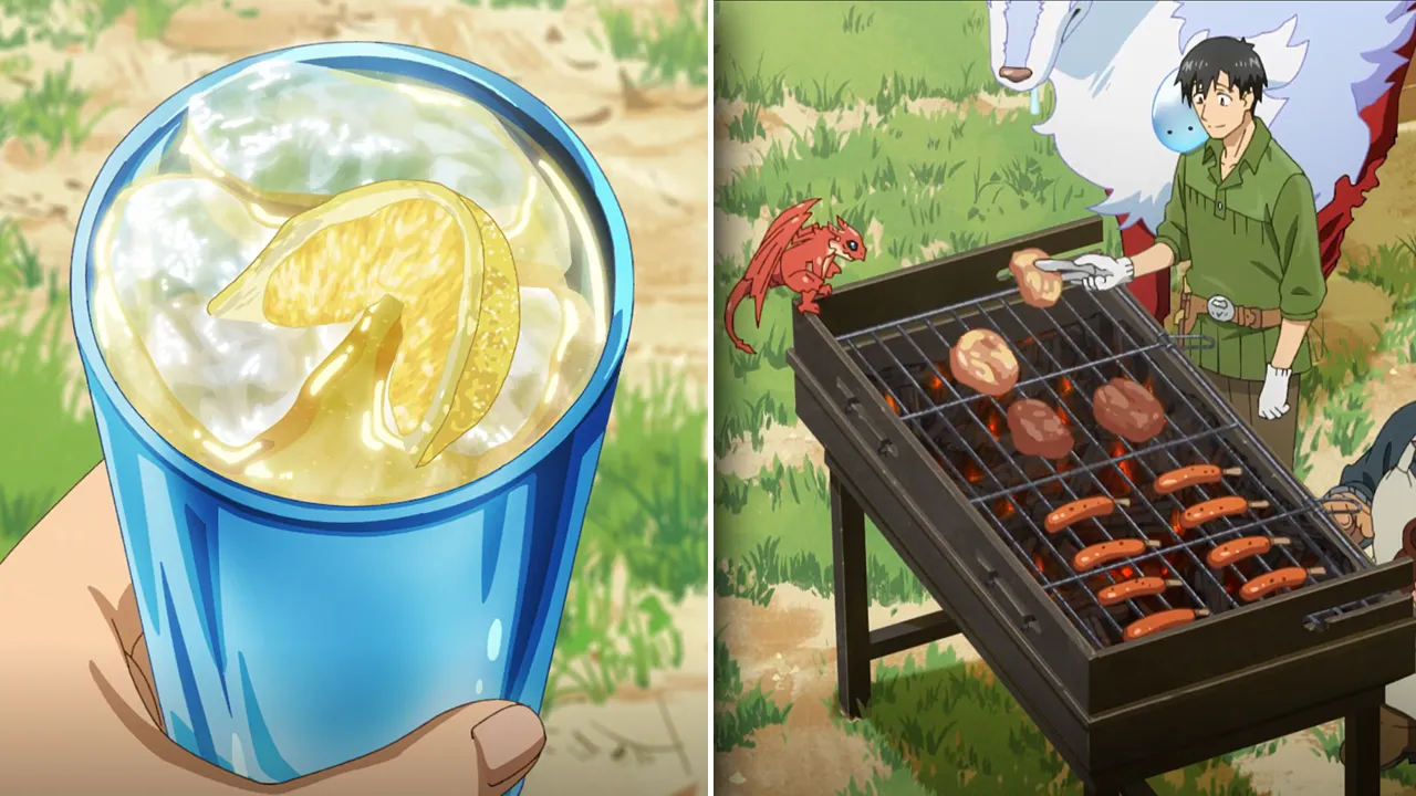 Mukohda's Whisky Highball Recipe and BBQ Feast in Campfire Cooking in Another World Season 2 Ep 8 1 Whisky Highball and BBQ Campfire Cooking in Another World with My Absurd Skill Season 2
